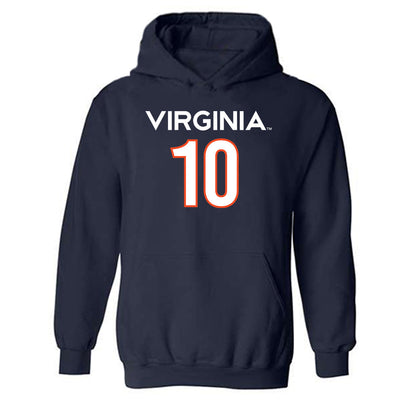 Virginia - NCAA Women's Basketball : Casey Valenti-Paea - Replica Shersey Hooded Sweatshirt