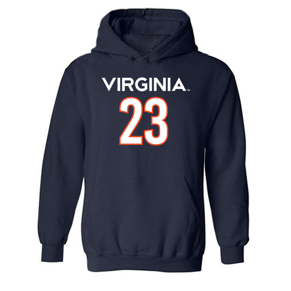 Virginia - NCAA Women's Basketball : Payton Dunbar - Replica Shersey Hooded Sweatshirt-0