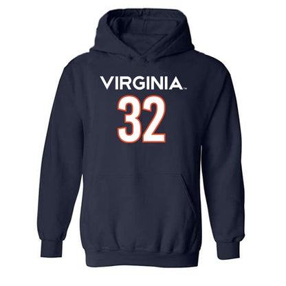 Virginia - NCAA Women's Basketball : Breona Hurd - Replica Shersey Hooded Sweatshirt