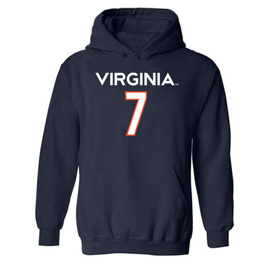 Virginia - NCAA Men's Basketball : Darrin Ames - Replica Shersey Hooded Sweatshirt