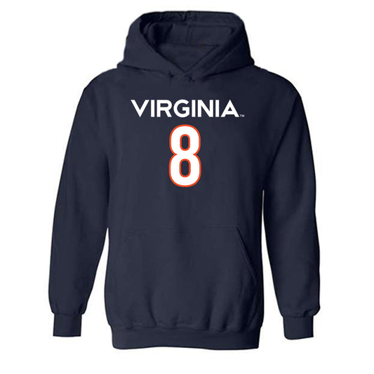 Virginia - NCAA Men's Basketball : Bryce Walker - Replica Shersey Hooded Sweatshirt