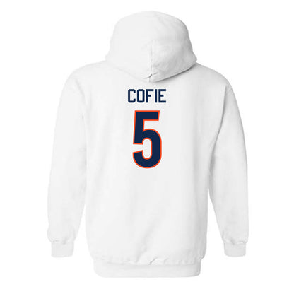 Virginia - NCAA Men's Basketball : Jacob Cofie - Replica Shersey Hooded Sweatshirt