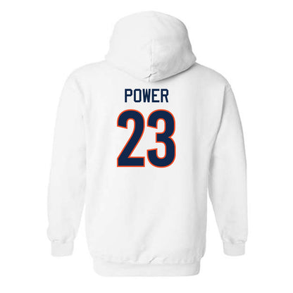 Virginia - NCAA Men's Basketball : TJ Power - Replica Shersey Hooded Sweatshirt