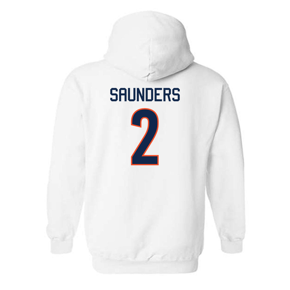 Virginia - NCAA Men's Basketball : Elijah Saunders - Replica Shersey Hooded Sweatshirt