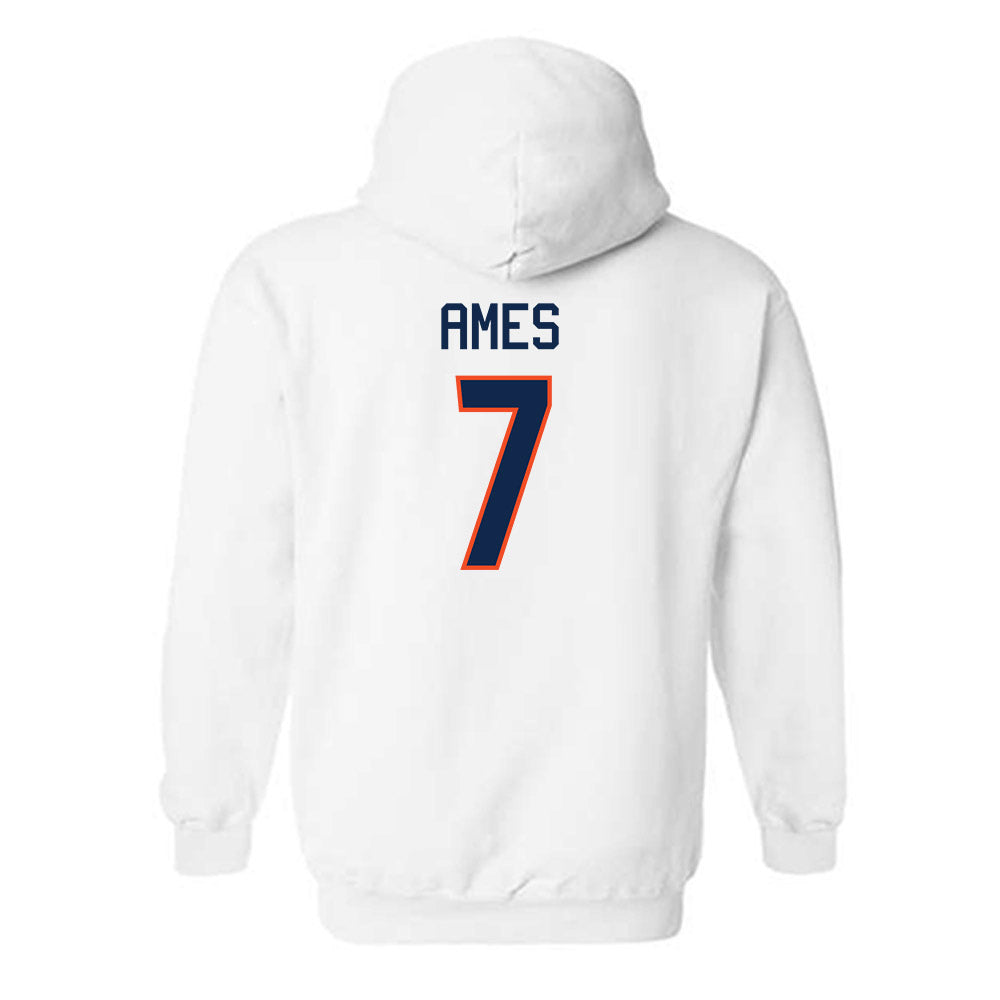 Virginia - NCAA Men's Basketball : Darrin Ames - Replica Shersey Hooded Sweatshirt