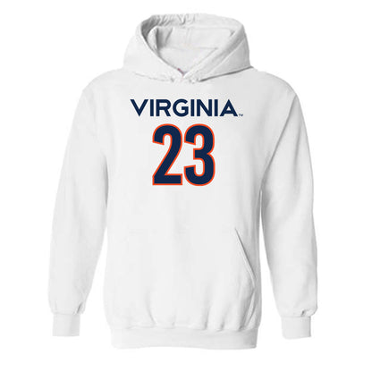 Virginia - NCAA Men's Basketball : TJ Power - Replica Shersey Hooded Sweatshirt