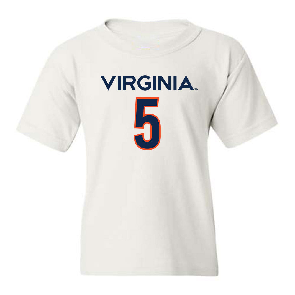 Virginia - NCAA Men's Basketball : Jacob Cofie - Replica Shersey Youth T-Shirt