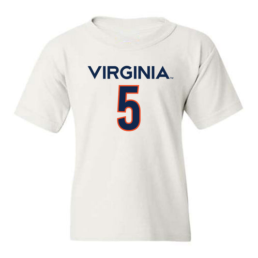 Virginia - NCAA Men's Basketball : Jacob Cofie - Replica Shersey Youth T-Shirt