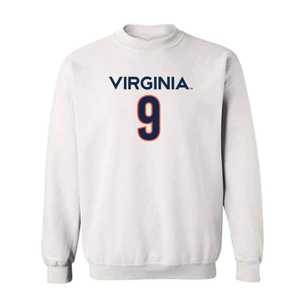 Virginia - NCAA Men's Basketball : Ishan Sharma - Replica Shersey Crewneck Sweatshirt