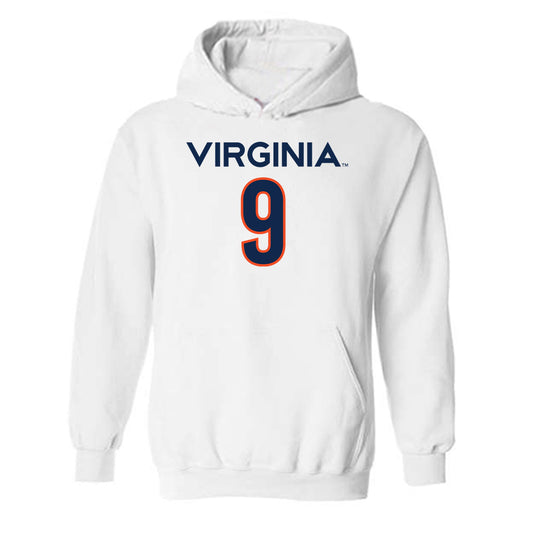 Virginia - NCAA Men's Basketball : Ishan Sharma - Replica Shersey Hooded Sweatshirt