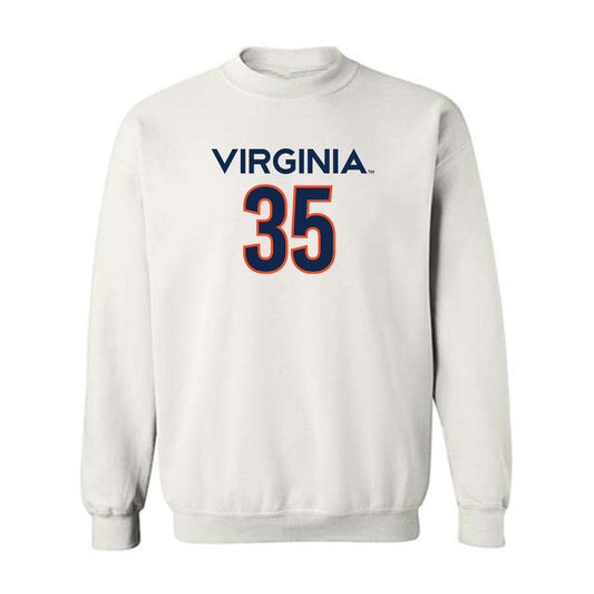 Virginia - NCAA Men's Basketball : Carter Lang - Replica Shersey Crewneck Sweatshirt