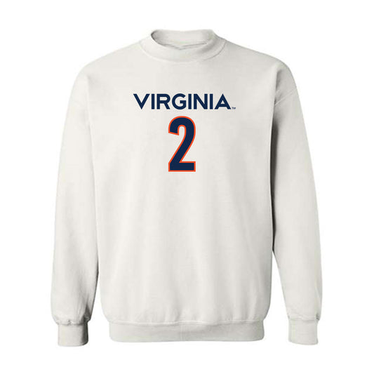 Virginia - NCAA Men's Basketball : Elijah Saunders - Replica Shersey Crewneck Sweatshirt