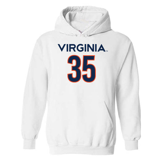 Virginia - NCAA Men's Basketball : Carter Lang - Replica Shersey Hooded Sweatshirt