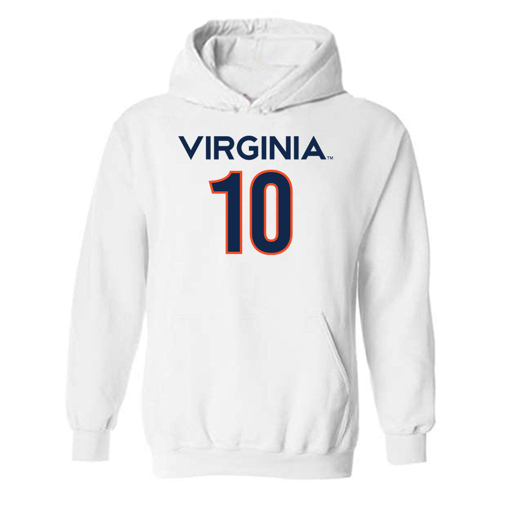 Virginia - NCAA Women's Basketball : Casey Valenti-Paea - Replica Shersey Hooded Sweatshirt