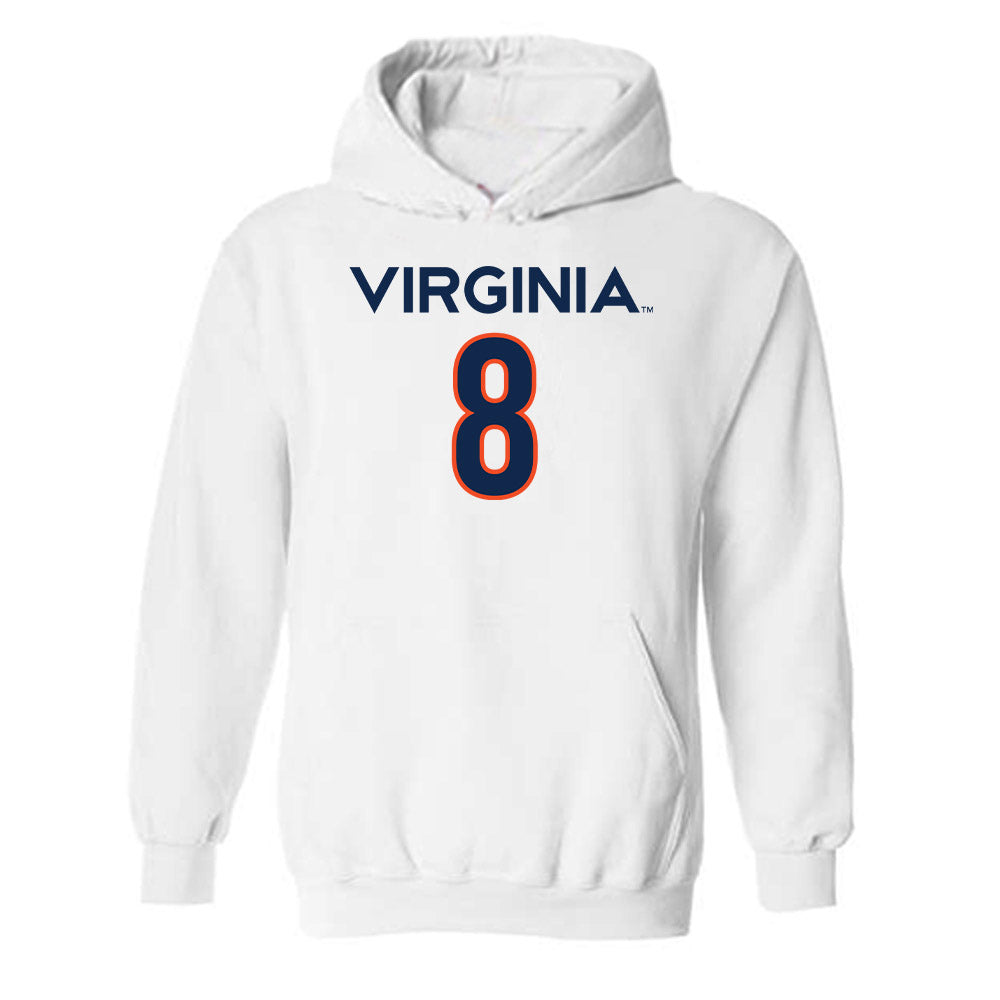 Virginia - NCAA Men's Basketball : Bryce Walker - Replica Shersey Hooded Sweatshirt