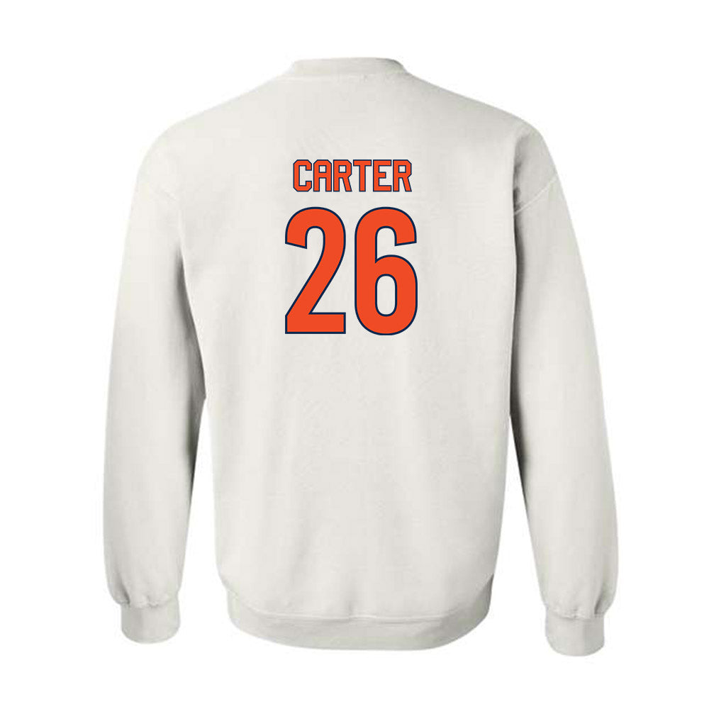 Virginia - NCAA Women's Soccer : Maya Carter - Replica Shersey Crewneck Sweatshirt