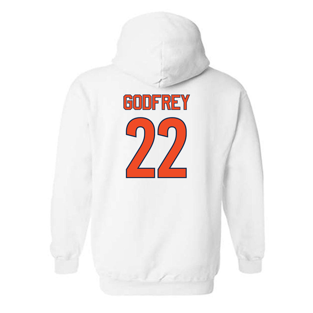 Virginia - NCAA Women's Soccer : Lia Godfrey - Replica Shersey Hooded Sweatshirt