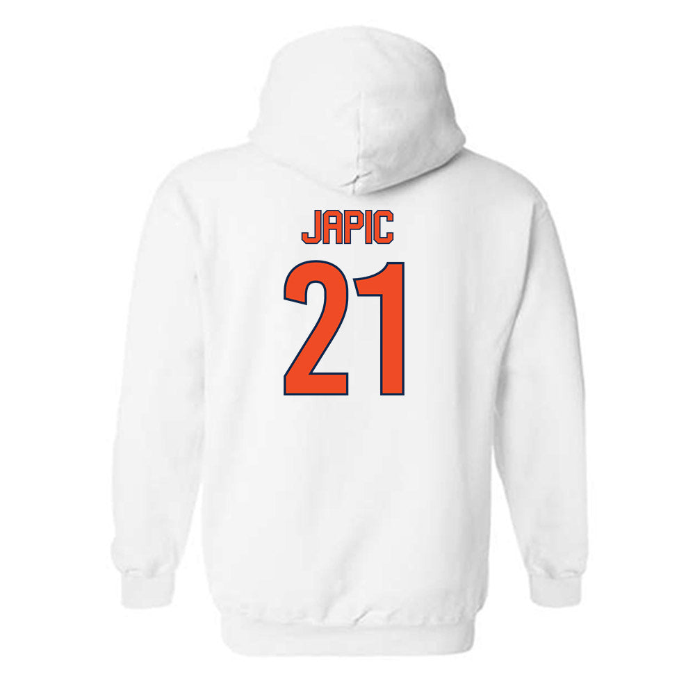 Virginia - NCAA Women's Soccer : Chloe Japic - Replica Shersey Hooded Sweatshirt