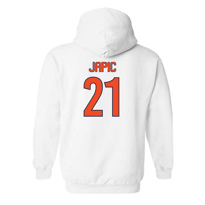 Virginia - NCAA Women's Soccer : Chloe Japic - Replica Shersey Hooded Sweatshirt