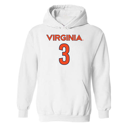 Virginia - NCAA Women's Soccer : Sophia Bradley - Replica Shersey Hooded Sweatshirt-0