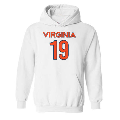 Virginia - NCAA Women's Soccer : Jill Flammia - Replica Shersey Hooded Sweatshirt