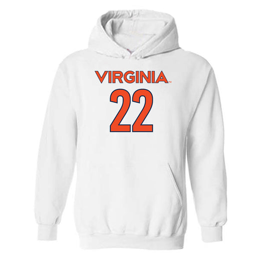 Virginia - NCAA Women's Soccer : Lia Godfrey - Replica Shersey Hooded Sweatshirt