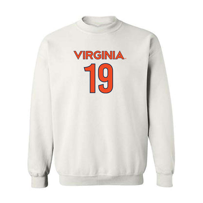 Virginia - NCAA Women's Soccer : Jill Flammia - Replica Shersey Crewneck Sweatshirt