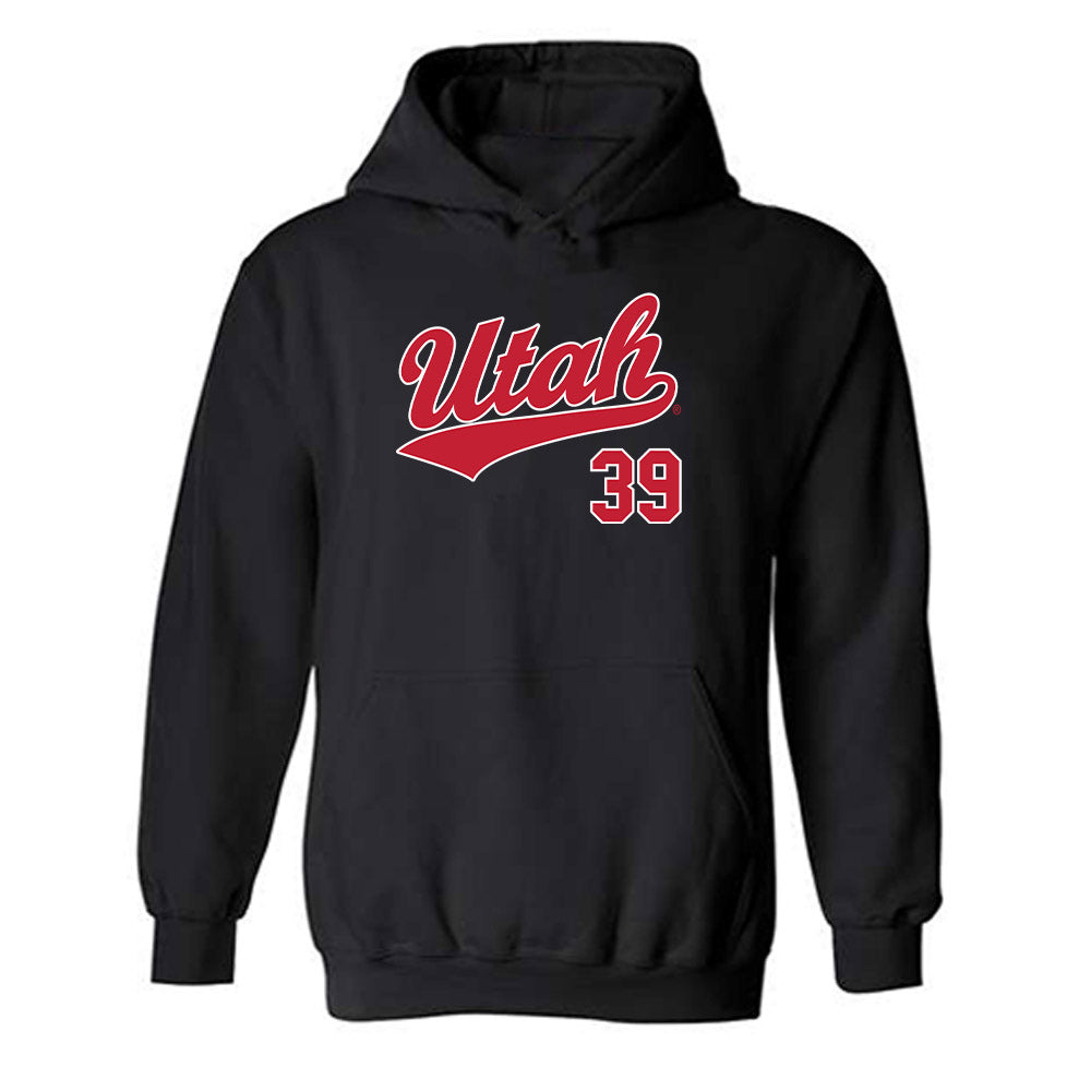 Utah - NCAA Baseball : Seth Graham - Replica Shersey Hooded Sweatshirt-0