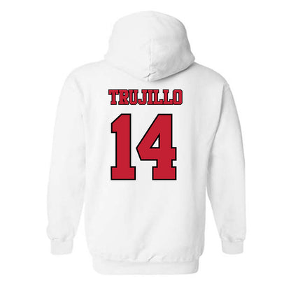 Utah - NCAA Baseball : Brian Trujillo - Replica Shersey Hooded Sweatshirt-1