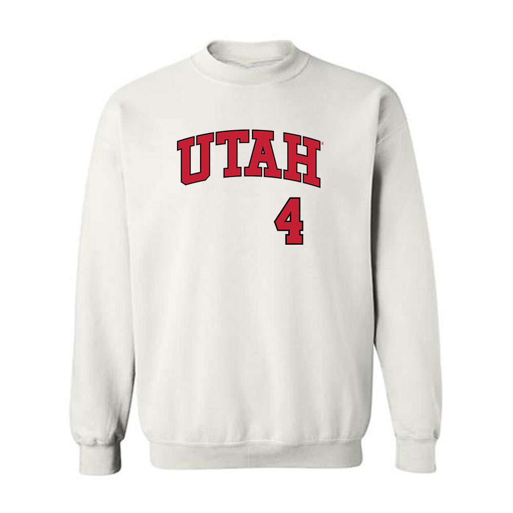 Utah - NCAA Baseball : Michael Davinni - Replica Shersey Crewneck Sweatshirt