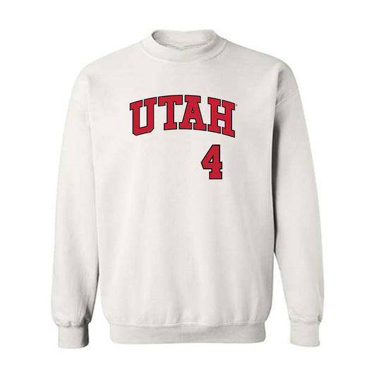 Utah - NCAA Baseball : Michael Davinni - Replica Shersey Crewneck Sweatshirt