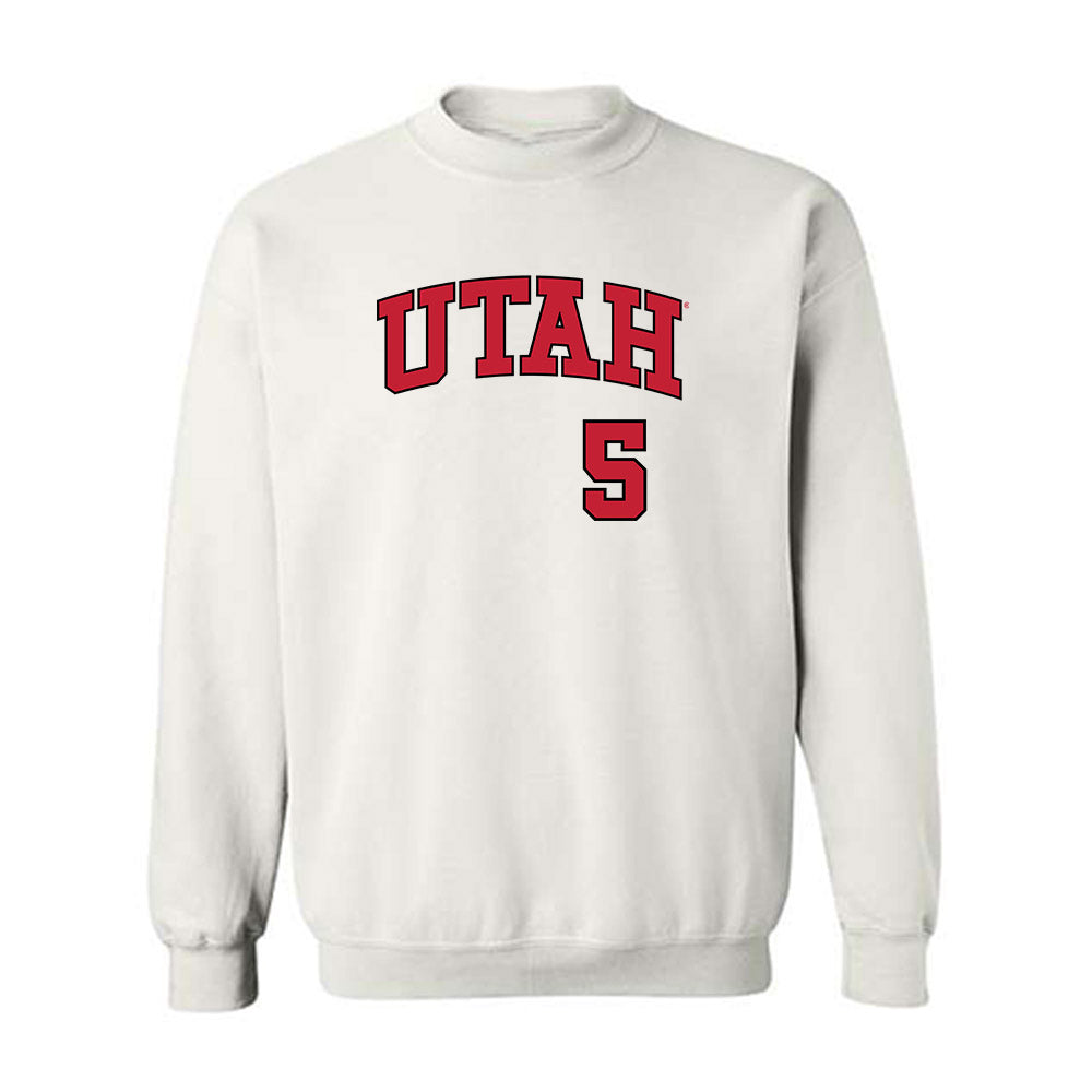 Utah - NCAA Baseball : Kaden Carpenter - Replica Shersey Crewneck Sweatshirt-0