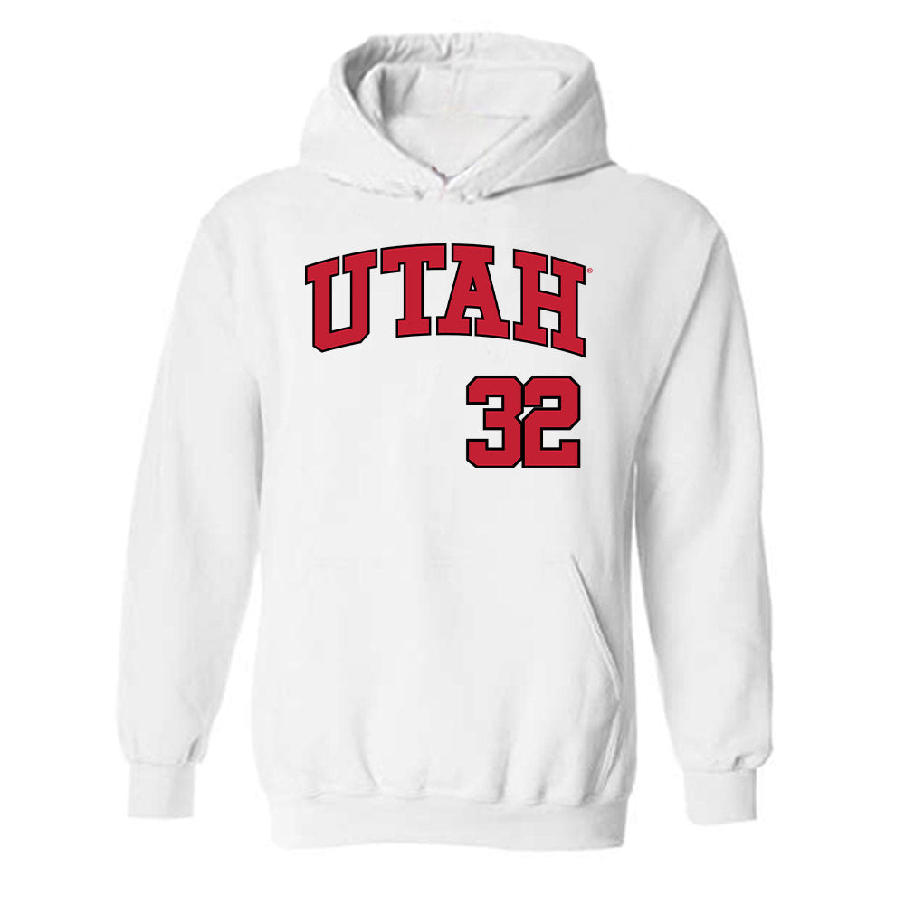 Utah - NCAA Baseball : Blake Eckerle - Replica Shersey Hooded Sweatshirt-0