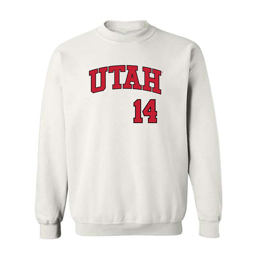 Utah - NCAA Baseball : Brian Trujillo - Replica Shersey Crewneck Sweatshirt-0