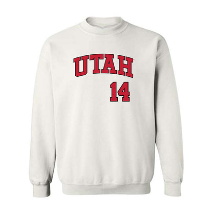 Utah - NCAA Baseball : Brian Trujillo - Replica Shersey Crewneck Sweatshirt-0