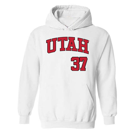 Utah - NCAA Baseball : Sam Stockman - Replica Shersey Hooded Sweatshirt-0