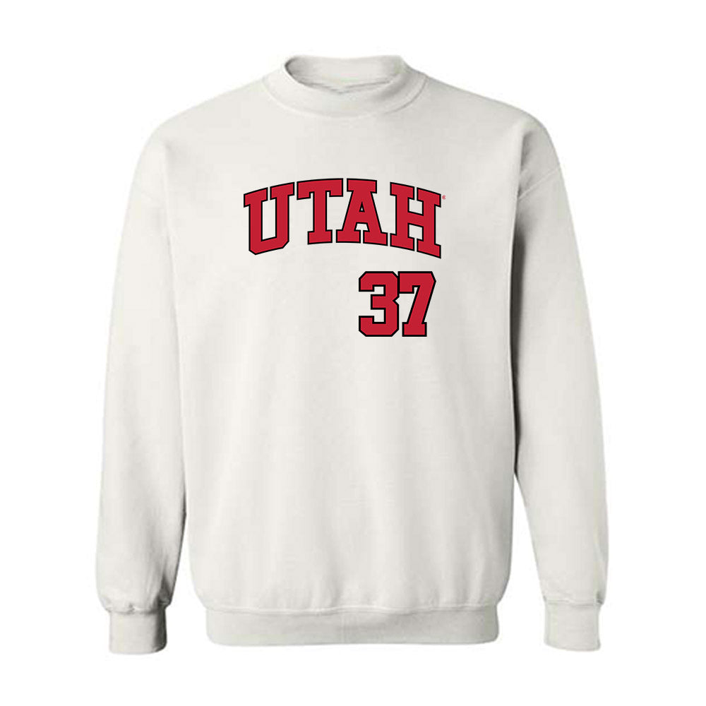 Utah - NCAA Baseball : Sam Stockman - Replica Shersey Crewneck Sweatshirt-0