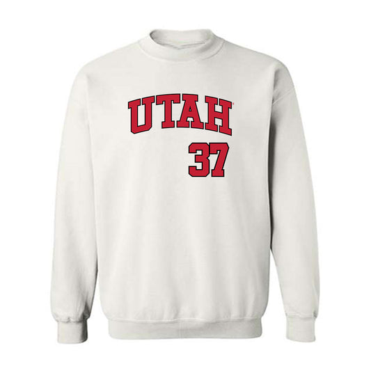 Utah - NCAA Baseball : Sam Stockman - Replica Shersey Crewneck Sweatshirt-0