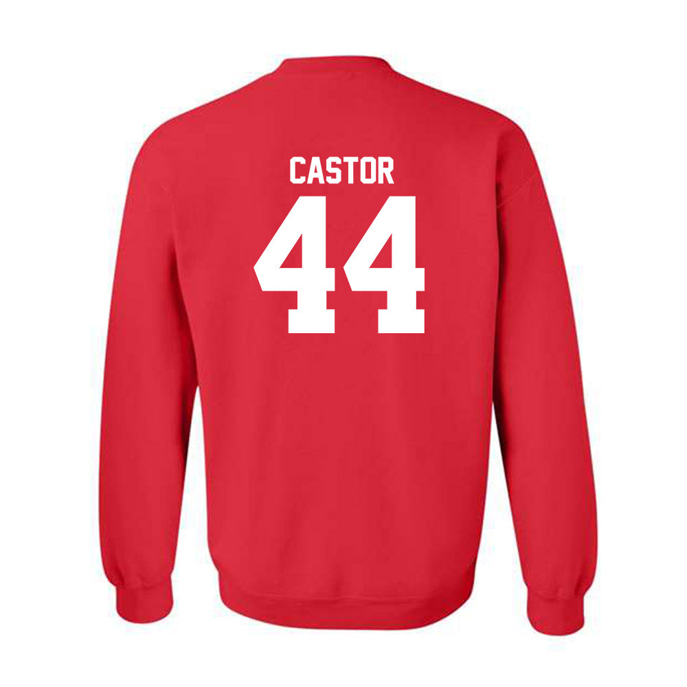 Utah - NCAA Football : Logan Castor - Replica Shersey Crewneck Sweatshirt-1