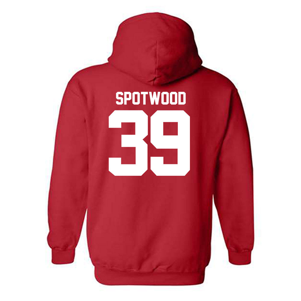 Utah - NCAA Football : Bryan Spotwood - Replica Shersey Hooded Sweatshirt-1