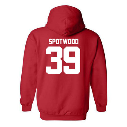 Utah - NCAA Football : Bryan Spotwood - Replica Shersey Hooded Sweatshirt-1