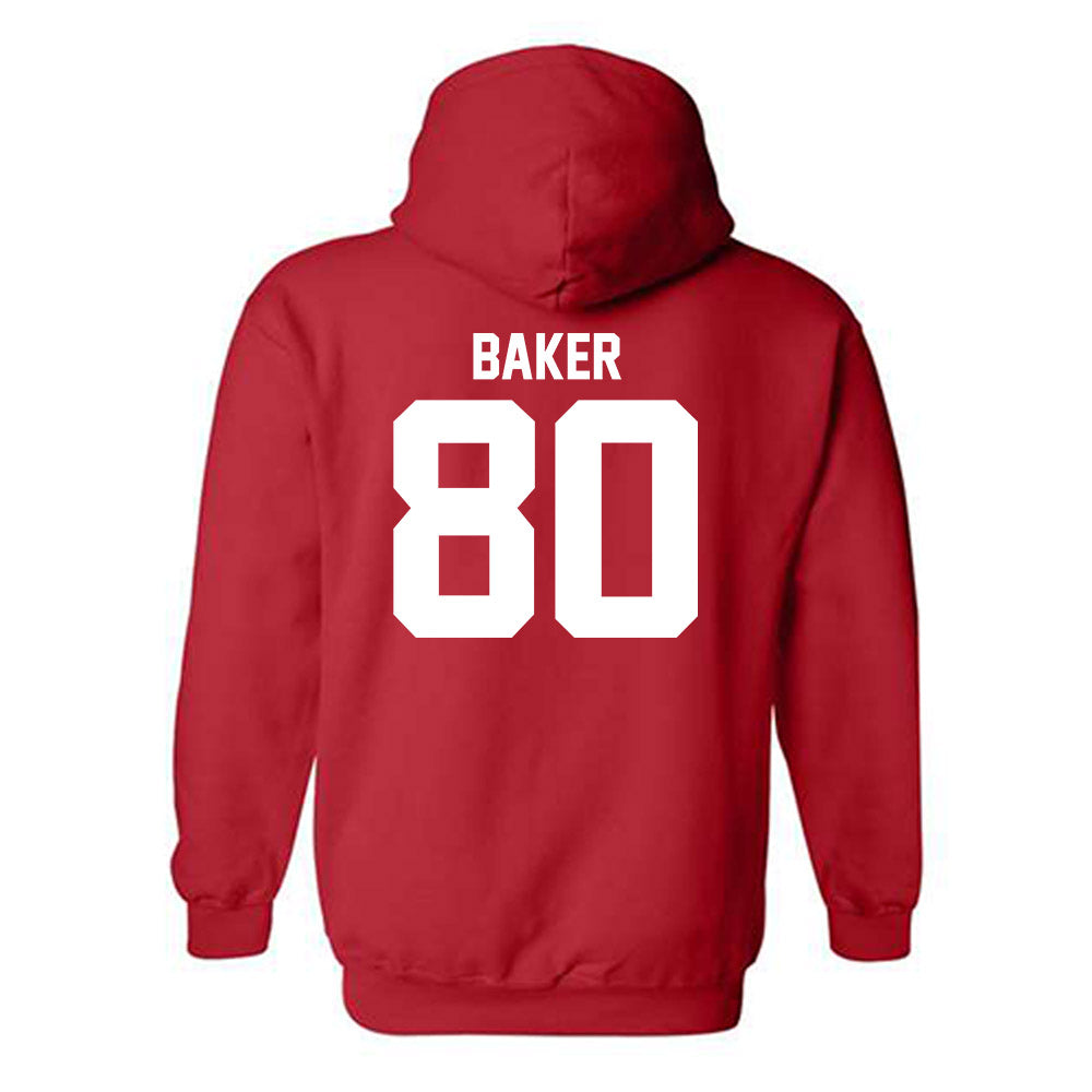 Utah - NCAA Football : Bryson Baker - Replica Shersey Hooded Sweatshirt-1