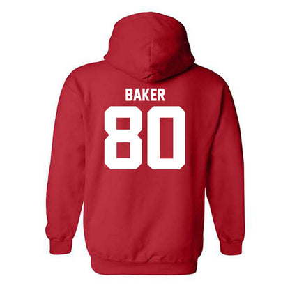 Utah - NCAA Football : Bryson Baker - Replica Shersey Hooded Sweatshirt-1