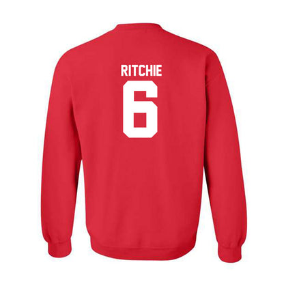 Utah - NCAA Football : Nate Ritchie - Replica Shersey Crewneck Sweatshirt-1