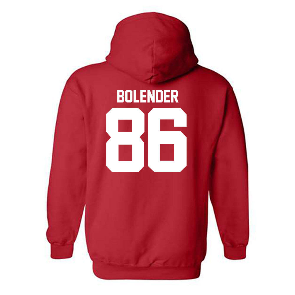 Utah - NCAA Football : Jackson Bolender - Replica Shersey Hooded Sweatshirt-1