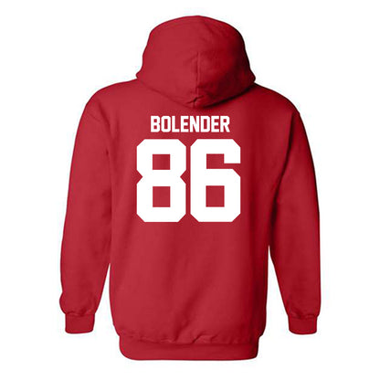 Utah - NCAA Football : Jackson Bolender - Replica Shersey Hooded Sweatshirt-1