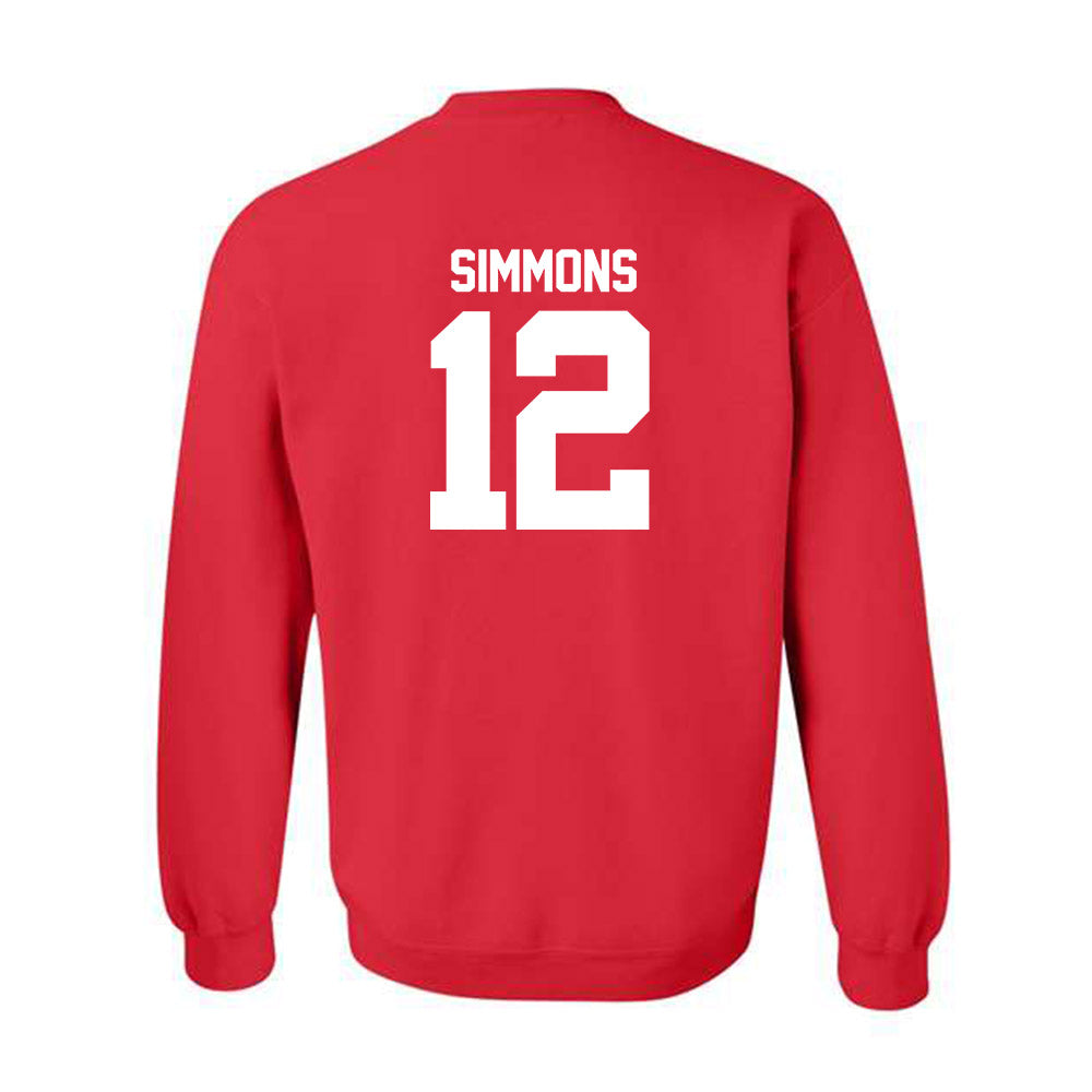 Utah - NCAA Football : Larry Simmons - Replica Shersey Crewneck Sweatshirt-1