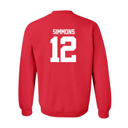 Utah - NCAA Football : Larry Simmons - Replica Shersey Crewneck Sweatshirt-1
