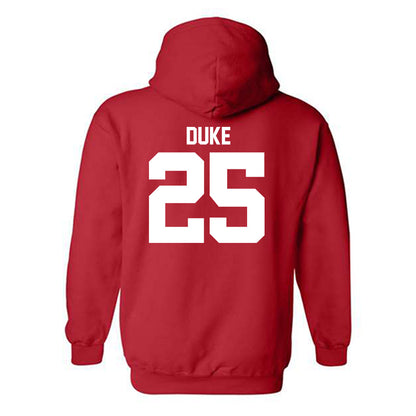 Utah - NCAA Football : Bryce Duke - Replica Shersey Hooded Sweatshirt-1