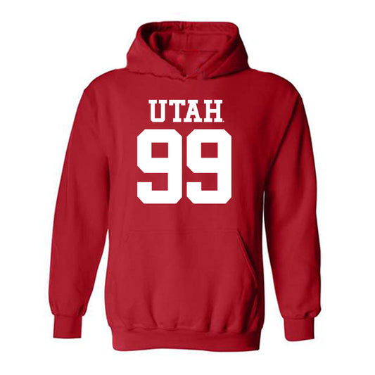 Utah - NCAA Football : Semi Taulanga - Replica Shersey Hooded Sweatshirt-0